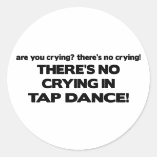 Geen drogen - Tap Dance Ronde Sticker