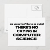 Geen droging in computerwetenschap briefkaart (Voorkant / Achterkant)