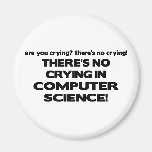 Geen droging in computerwetenschap magneet (Voorkant)