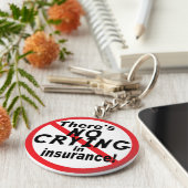 Geen droging in verzekering sleutelhanger (Zijkant)