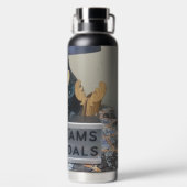 Geen dromen, alleen doelen: Reindeer Water Bottle Waterfles (Achterkant)