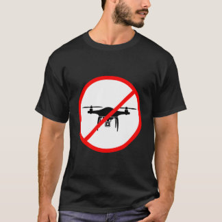 Geen drone zone niet toegestaan teken t-shirt