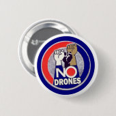 GEEN DRONEN RONDE BUTTON 5,7 CM (Voorkant /achterkant)