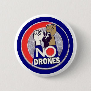 GEEN DRONEN RONDE BUTTON 5,7 CM