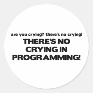 Geen droogprogramma's ronde sticker