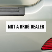 Geen drugdealer-bumper sticker (Op auto)