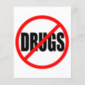 "GEEN DRUGS" FLYER (Voorkant)