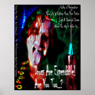 Geen drugs (ontwerp 2) poster