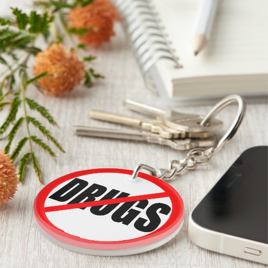 "GEEN DRUGS" SLEUTELHANGER (Voorkant Rechts)