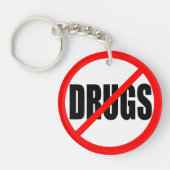 "GEEN DRUGS" SLEUTELHANGER (Voorkant)