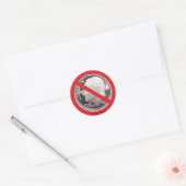 GEEN DUBBELTJE MEER RONDE STICKER (Envelop)