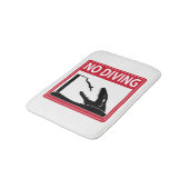 Geen duiken (Mosasaurus) Badmat (Gekanteld)