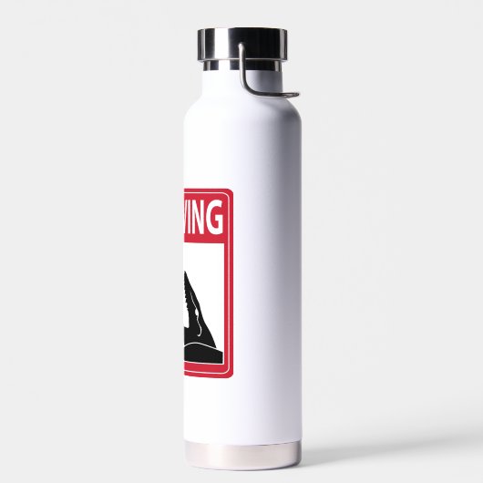 Geen duiken (Mosasaurus) Waterfles (Links)