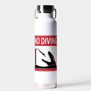 Geen duiken (Mosasaurus) Waterfles