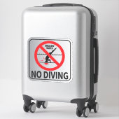 Geen duiksignaal sticker (Koffer)