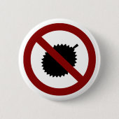 Geen Durian Ronde Button 5,7 Cm (Voorkant)