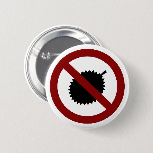 Geen Durian Ronde Button 5,7 Cm (Voorkant /achterkant)