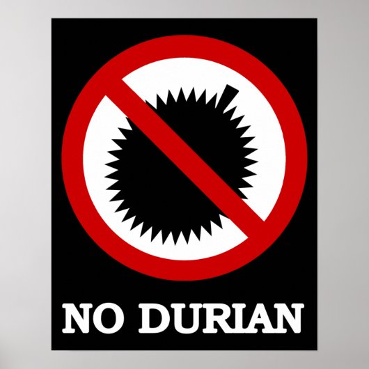 GEEN Durian Tropisch Fruit Bord Poster (Voorkant)