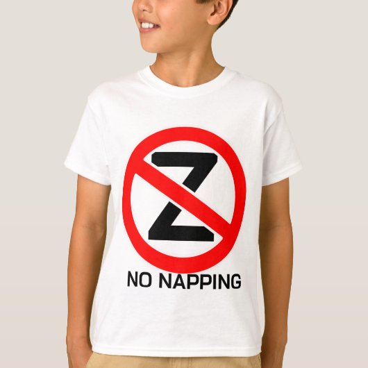 Geen dutje Sluwe Z T-shirt (Voorkant)