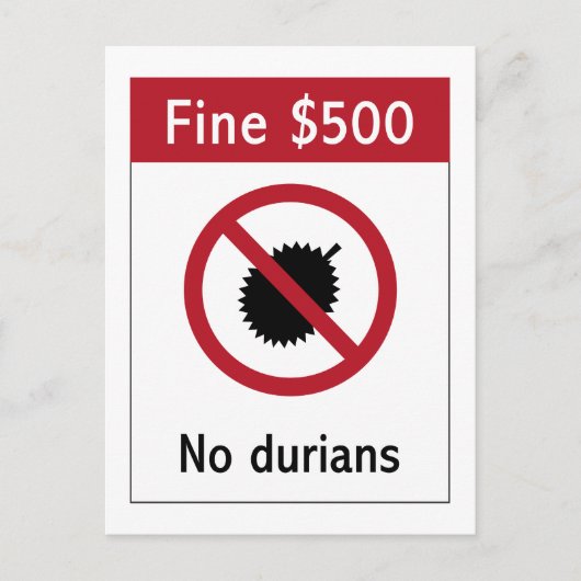 Geen Duur (2) Sign, Singapore Briefkaart (Voorkant)