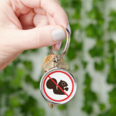 Geen eekhoorns sleutelhanger (Hand)