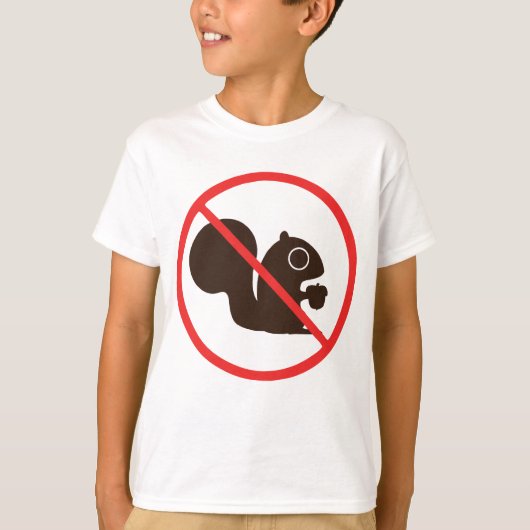 Geen eekhoorns t-shirt (Voorkant)
