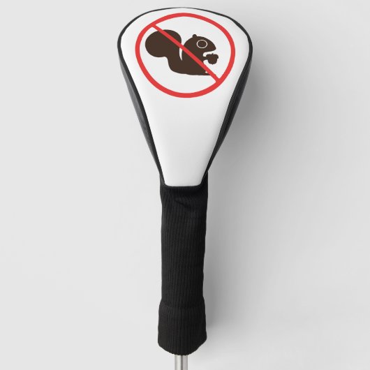 Geen eekhoorntjes golfheadcover (Voorkant)