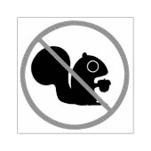 Geen eekhoorntjes rubberstempel (Afrduk)