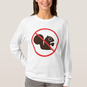 Geen eekhoorntjes t-shirt