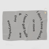 Geen Eenden....Golf Balls Golfhanddoek (Horizontaal)