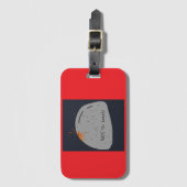 Geen eenzaam (rood) Bagagelabel (Voorkant (verticaal))