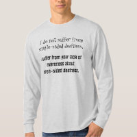 Geen eenzijdig Shirt voor doofbewustzijn