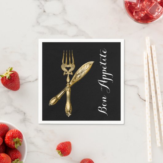 Geen eetlust mes vork bedrijven servetten (Insitu)