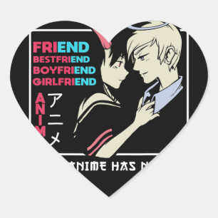 Geen Eind Anime Kleding Manga Art Cosplay Otaku Gi Hart Sticker