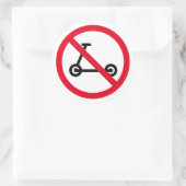 Geen elektrische scooters toegestaan teken sticker (Tas)