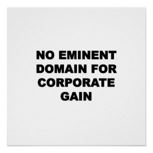 Geen Eminent Domein voor Collectieve Aanwinst Poster