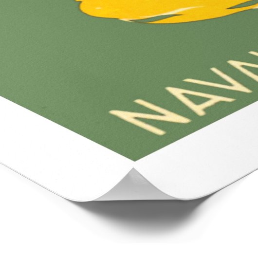 Geen Enemy SubWII 1942 WPA Poster (Hoek)