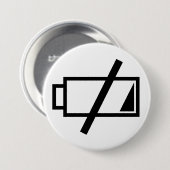 Geen energie ronde button 7,6 cm (Voorkant /achterkant)