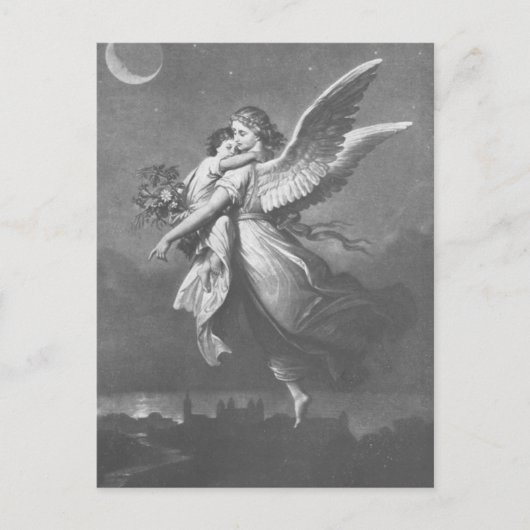 "'Geen engel die de groene aarde viste.' Briefkaart (Voorkant)