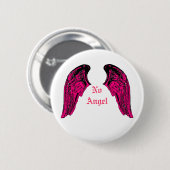 geen engel ronde button 5,7 cm (Voorkant /achterkant)