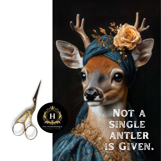 Geen enkel gewei krijgt Sassy Deer Decoupage Tissuepapier