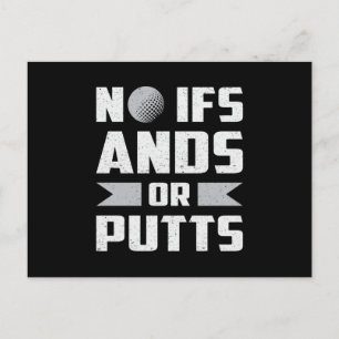 Geen enkel IFS Ands of Putts Golfer Golfing Funny Briefkaart