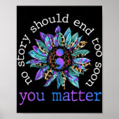 Geen enkel verhaal zou al te snel een einde moeten poster (Voorkant)