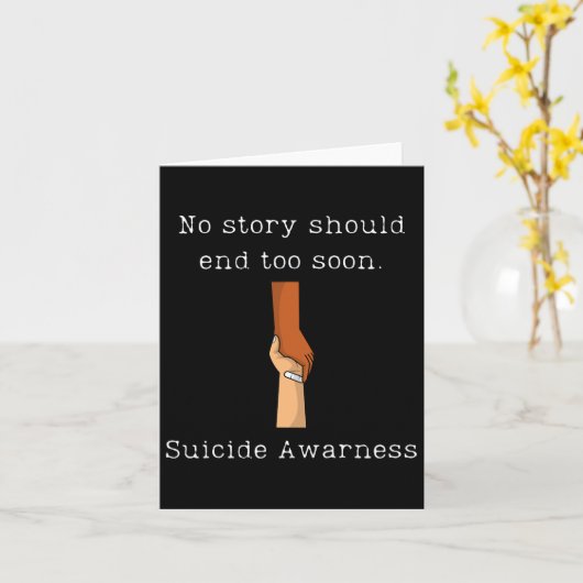 Geen enkel verhaal zou te snel moeten eindigen op  kaart (Gele Bloem)