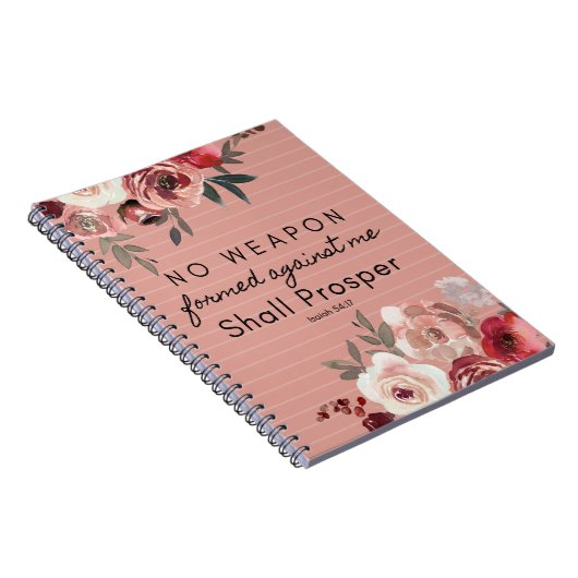 Geen enkel wapen dat tegen mij is gevormd, zal Not Notitieboek (Rechterzijde)