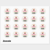 Geen enkele Bunny houdt van Jezus Pasen Ronde Sticker (Vel)