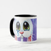 Geen enkele Bunny houdt van me - Cute Sad Rabbit Mok (Voorkant links)