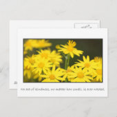 Geen enkele daad van vriendelijkheid is ooit versp briefkaart (Voorkant / Achterkant)