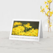 Geen enkele daad van vriendelijkheid is ooit versp kaart (Gele Bloem)