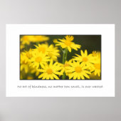 Geen enkele daad van vriendelijkheid is ooit versp poster (Voorkant)